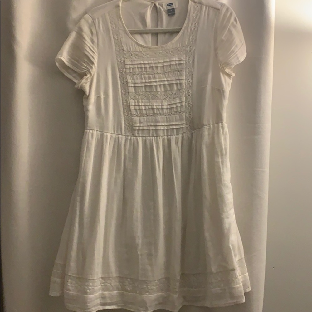 White Old Navy Babydoll Dress